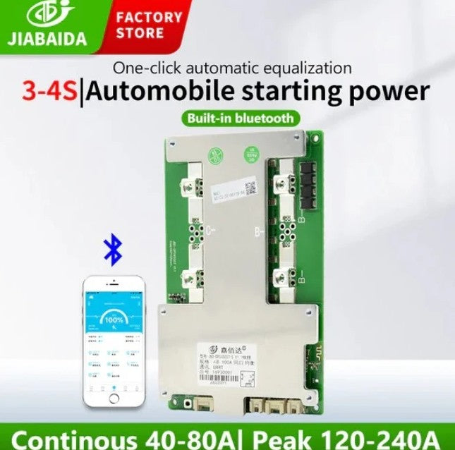 JBD Smart BMS 200A JBD-DP04S007  neueste Generation — ohne Fremdzugrifschutz