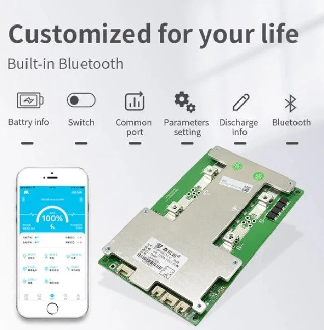 JBD Smart BMS 200A JBD-DP04S007  neueste Generation — ohne Fremdzugrifschutz