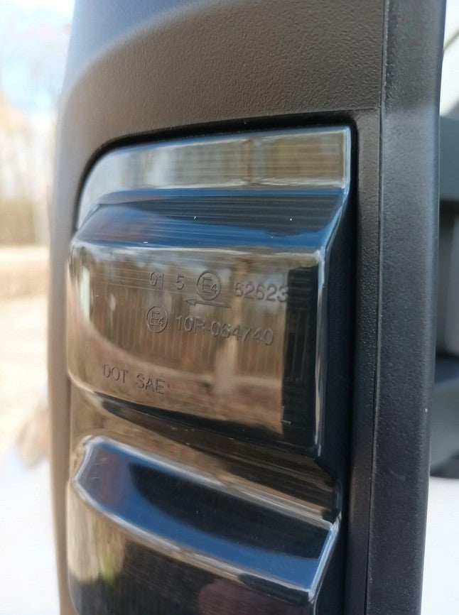 Dynamic LED Mirror Indicators (Black) for Ducato / Jumper / Boxer 2006-Today — 2021 - Today