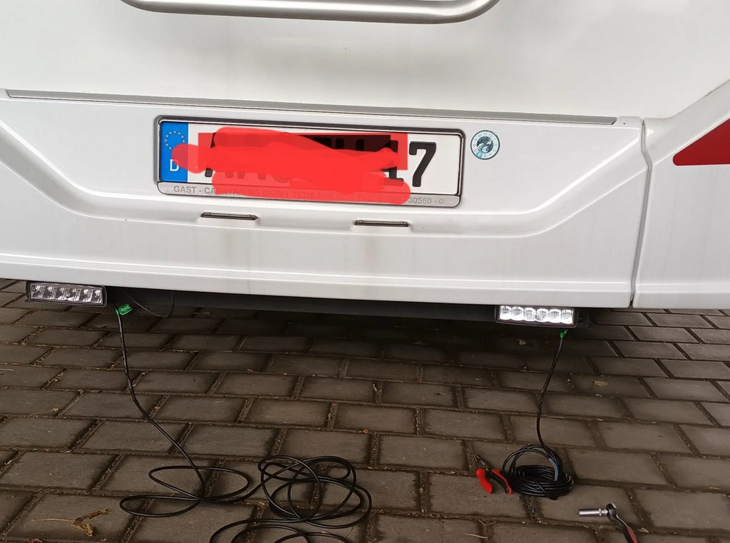 LED Arbeitsscheinwerfer als Rückfahrscheinwerfer - Wohnmobil, Camper, etc. — 1 Set ohne FB
